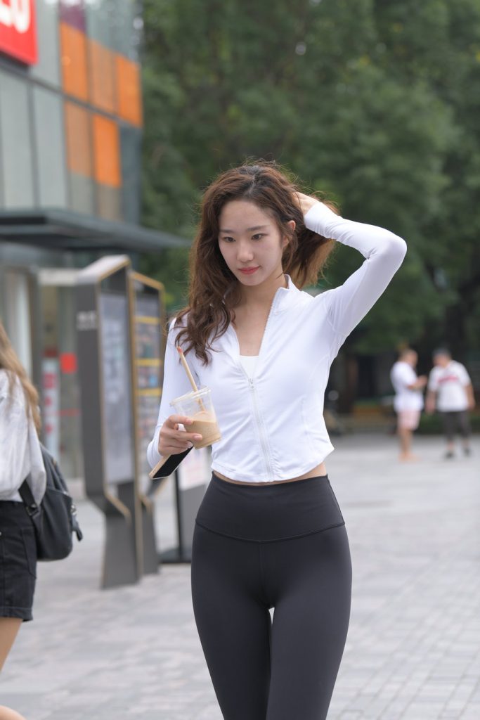  一只麋鹿摄影作品 – 黑色瑜伽裤运动系高挑美女 [340P1V-14.8GB]