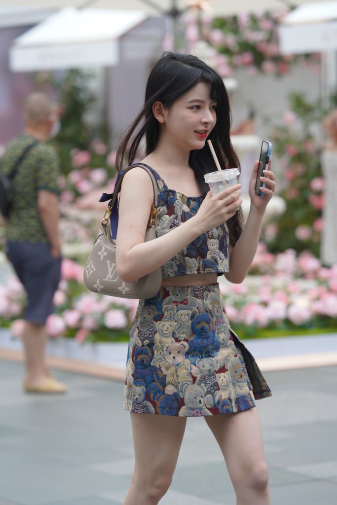 可爱卡通熊套装裙 [54P-628MB]